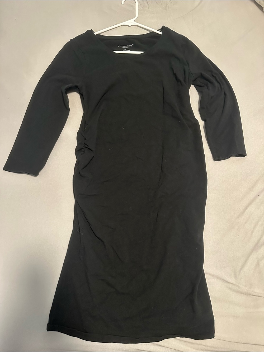 Liz Lange Black Long-Sleeve Maternity Dress